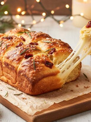 Herzhaftes Zupfbrot mit Käse