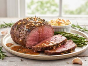 Knoblauchbutter Rinderbraten