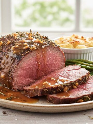 Knoblauchbutter Rinderbraten