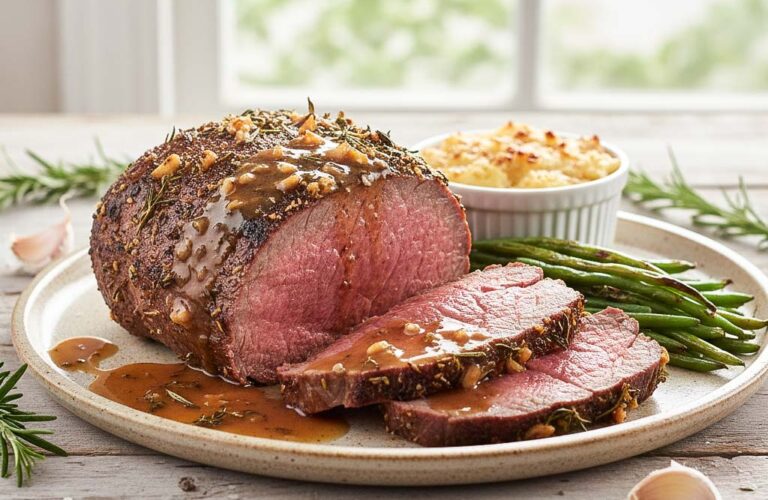 Knoblauchbutter Rinderbraten