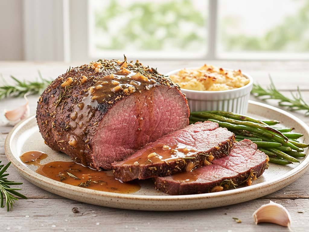 Knoblauchbutter Rinderbraten