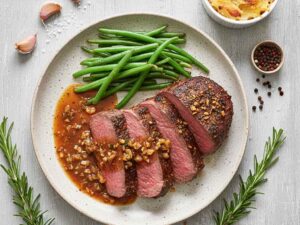 Knoblauchbutter Rinderbraten