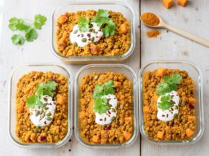 Sättigendes Linsen-Süßkartoffel Curry (Vegan & Proteinreich)