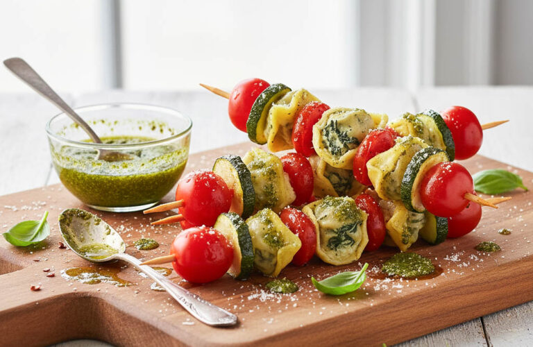 Gebackene Tortellini Spieße