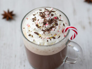 Pfefferminz Hot Chocolate Latte