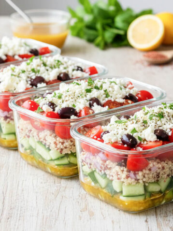 Griechischer Quinoa-Salat (High-Protein Meal Prep)