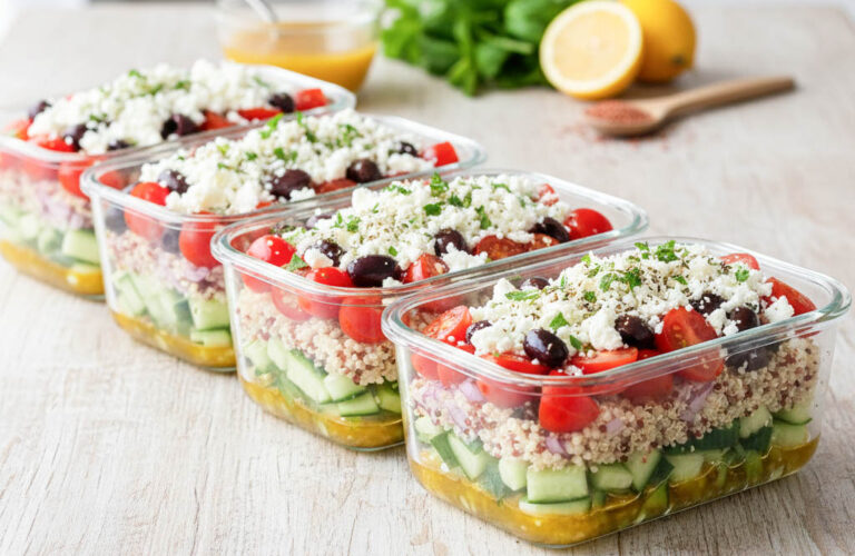 Griechischer Quinoa-Salat (High-Protein Meal Prep)