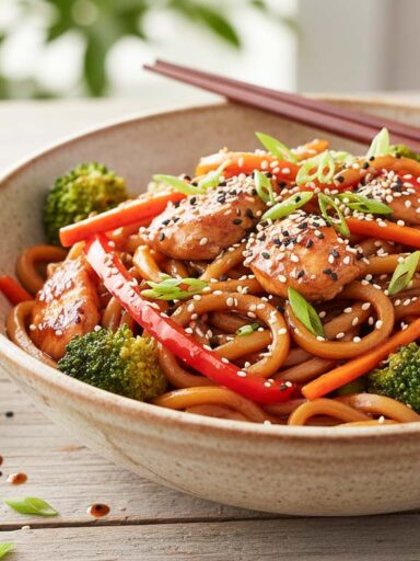 Chicken Teriyaki Nudeln