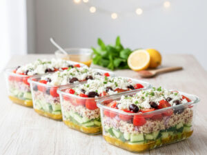 Griechischer Quinoa-Salat (High-Protein Meal Prep)