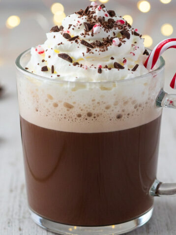 Pfefferminz Hot Chocolate Latte