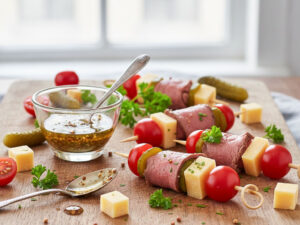 Rindfleisch Käse Spieße