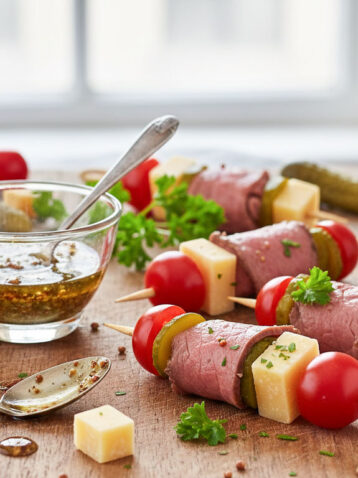 Rindfleisch Käse Spieße