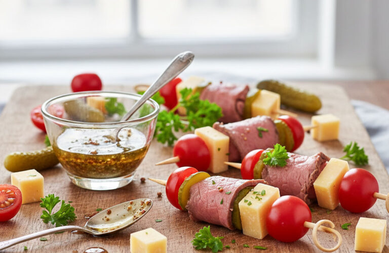 Rindfleisch Käse Spieße