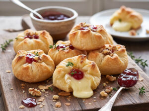 Camembert Häppchen in Blätterteig
