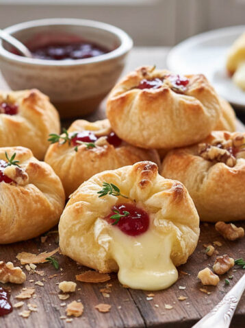 Camembert Häppchen in Blätterteig