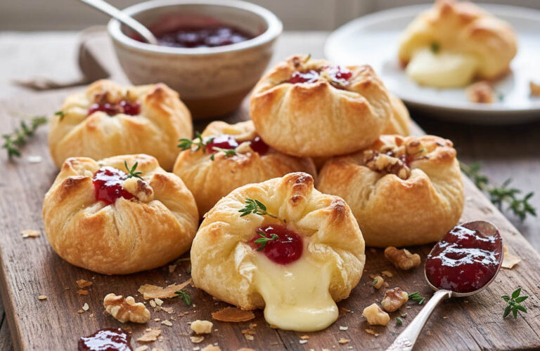 Camembert Häppchen in Blätterteig