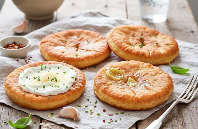 Airfryer Lángos (Fettarm & Knusprig)