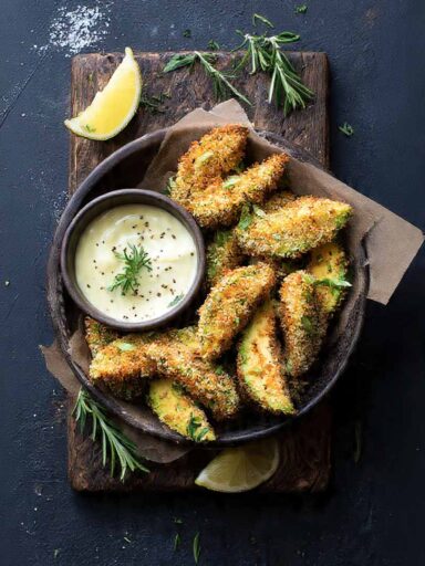 Knusprige Avocado Ecken aus dem Airfryer