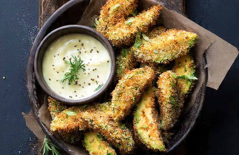 Knusprige Avocado Ecken aus dem Airfryer