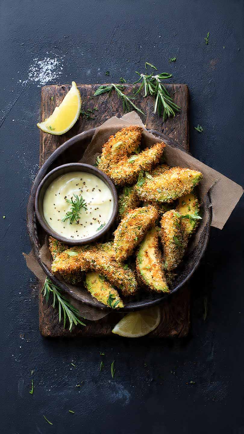 Knusprige Avocado Ecken aus dem Airfryer