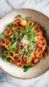 Herzhafte Blumenkohl Bolognese