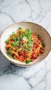 Herzhafte Blumenkohl Bolognese