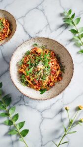 Herzhafte Blumenkohl Bolognese