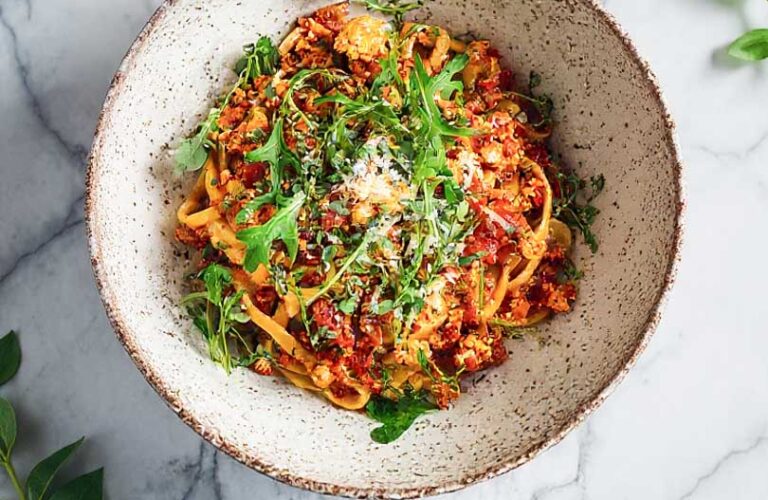 Herzhafte Blumenkohl Bolognese