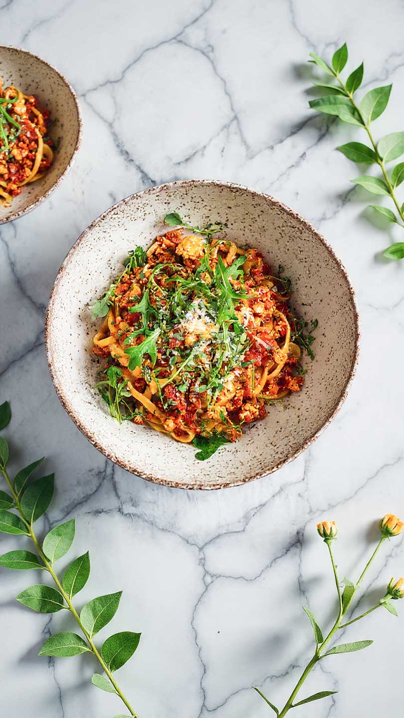 Herzhafte Blumenkohl Bolognese