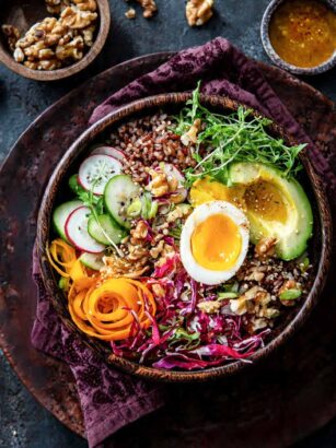 Knuspriger Reis Salat